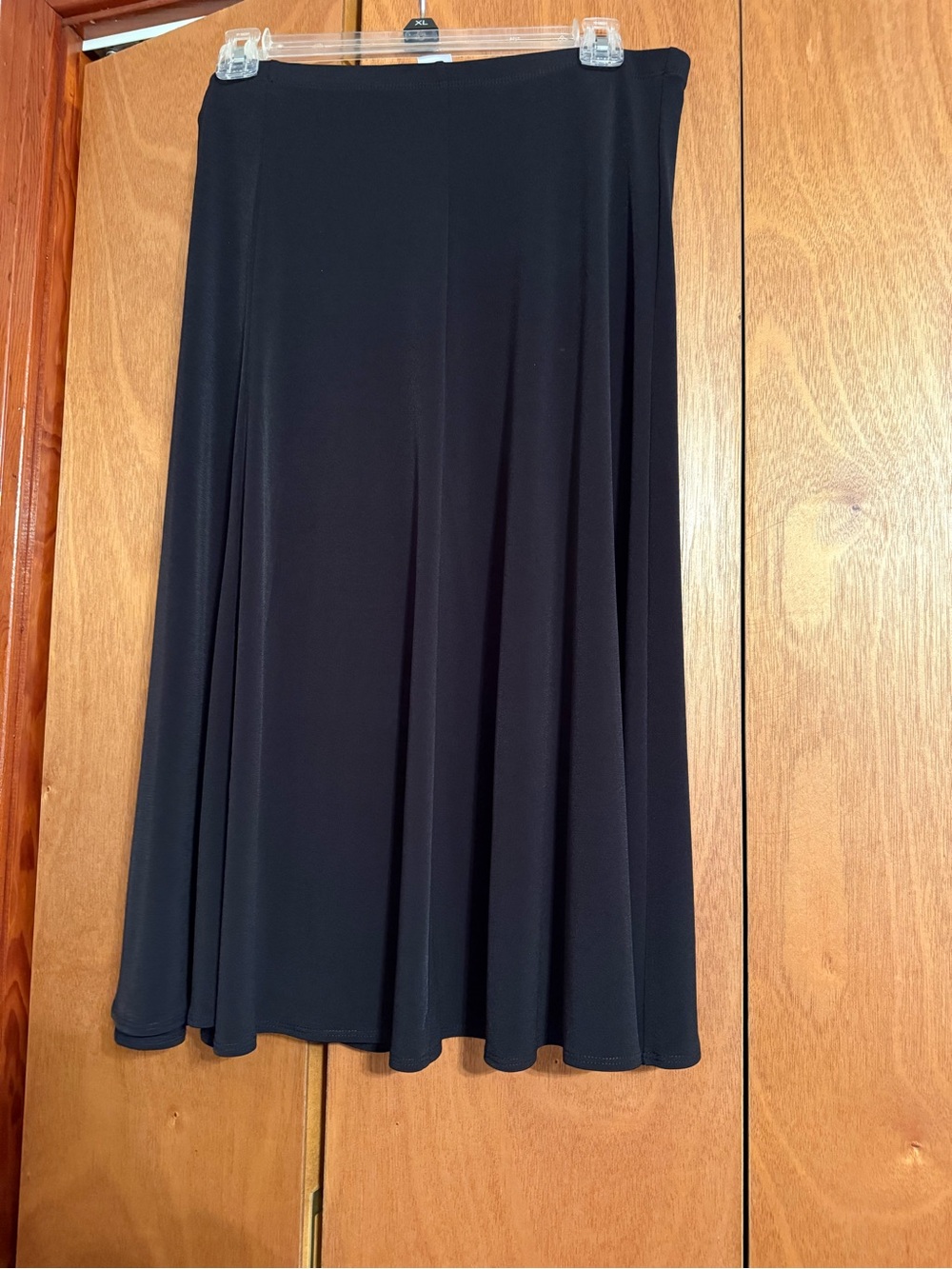 Susan Graver Black A-Line Swing Skirt
